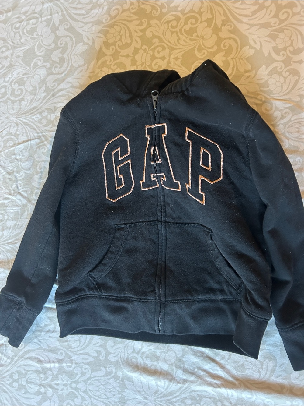 GAP Kids Black Zip-Up Hoodie